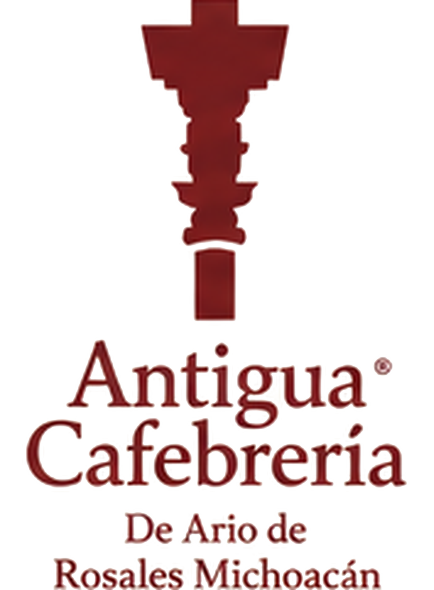 Logo vertical de Antigua Cafebrería
